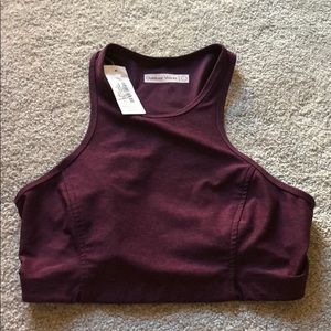 Outdoor voices Athena crop plum large